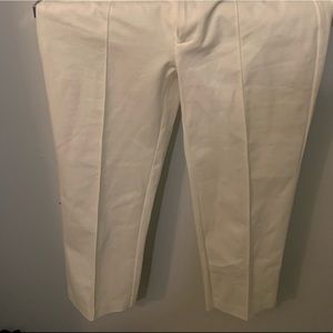 super cute high waisted white jeans!